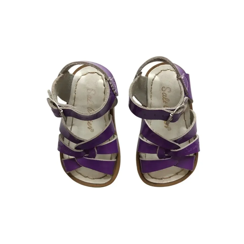 Salt Water Sandals In Purple Patent Leather Size 4